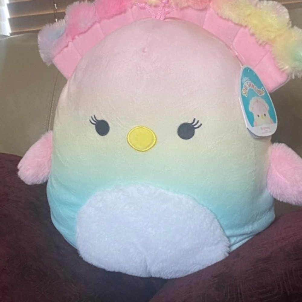 Squishmallow 11" Briannika Pastel Easter Peacock Plush